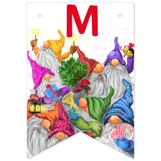 Merry kerstgrint party Cartoon Drawing - Fun Vlaggetjes (Tweede vlag)