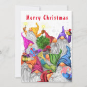 Merry kerstgrint party Cartoon Tekening (Voorkant)