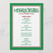 Merry-kerstgroen menu (Voorkant)