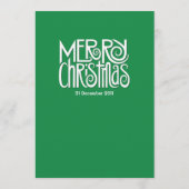 Merry-kerstgroen menu (Achterkant)