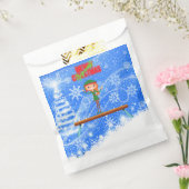 Merry Kerstgymnast Elf Bedankzakje (Gezegeld)