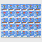 Merry Kerstgymnast Elf Cadeaupapier (Vlak)