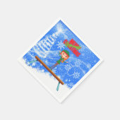 Merry Kerstgymnast Elf Servet (Hoek)