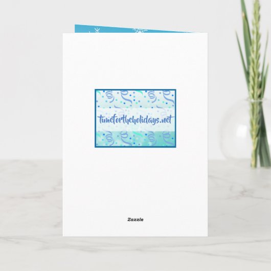 Merry Kersthand Drawn Festive Owls Kaart (Achterkant)