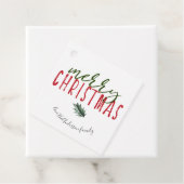 Merry Kersthand Lettering Waterverf Holly Bedankjes Labels (In situ)