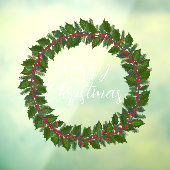 Merry-kersthandgeschreven tekst met ruw venster Cl Raamsticker (Vel 3)