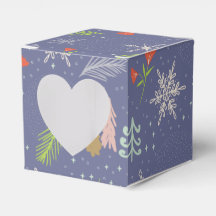 Merry kersthandgetekende bomen Snowflakes Flowers