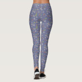 Merry kersthandgetekende bomen Snowflakes Flowers Leggings (Achterkant)