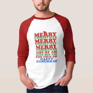 Merry KerstHappy Hanukkah T-shirt