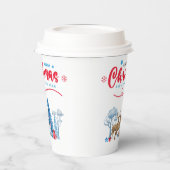 Merry KerstHappy New Scene Papieren Bekers (Links)