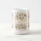 Merry KerstHappy Nieuwjaar Koffiemok (Center)