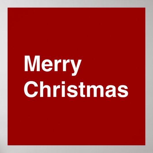 Merry KerstHelvetica Poster (Voorkant)
