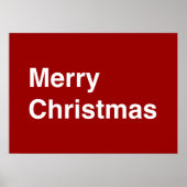 Merry KerstHelvetica Poster (Voorkant)