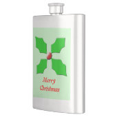 Merry KerstHolly Flasks Heupfles (Links)