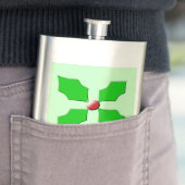 Merry KerstHolly Flasks Heupfles (Voorbeeld)