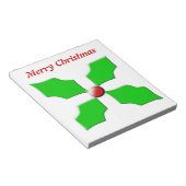 Merry KerstHolly  notebook Notitieblok (Schuin)