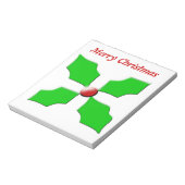 Merry KerstHolly  notebook Notitieblok (Linkerzijde)