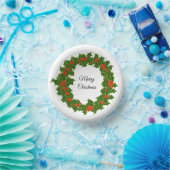 Merry KerstHolly Wreath Papieren Kommen (Feest)