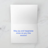 Merry Kersthond Feestdagen Kaart (Binnen)