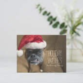 Merry Kersthond Feestdagenkaart (Staand voorkant)