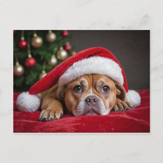 Merry Kersthond Feestdagenkaart (Voorkant)
