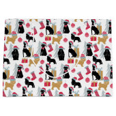 Merry Kersthond Pattern Groot Cadeauzakje (Voorkant)