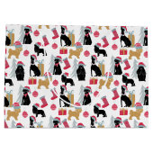 Merry Kersthond Pattern Groot Cadeauzakje (Achterkant)