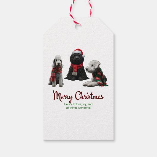 Merry Kersthonden Cadeaulabel (Achterkant)