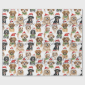 Merry Kersthonden Cadeaupapier (Vlak)