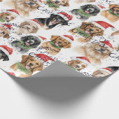 Merry Kersthonden Cadeaupapier (Hoek)