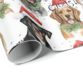 Merry Kersthonden Cadeaupapier (Rol Hoek)