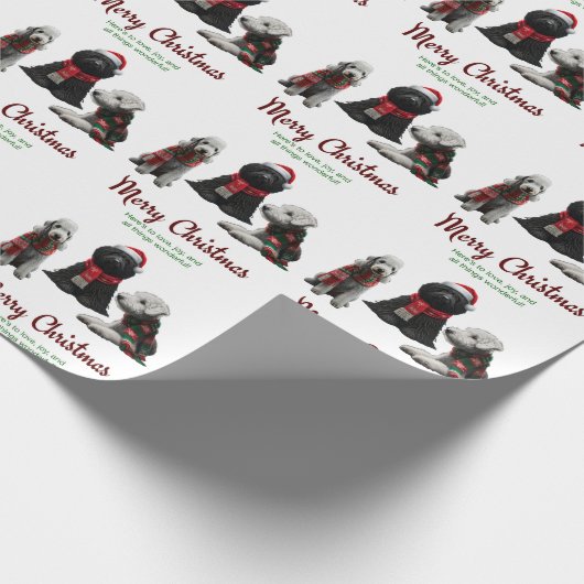 Merry Kersthonden Cadeaupapier (Hoek)