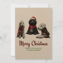 Merry Kersthonden Feestdagenkaart