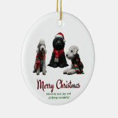 Merry Kersthonden Keramisch Ornament (Rechts)