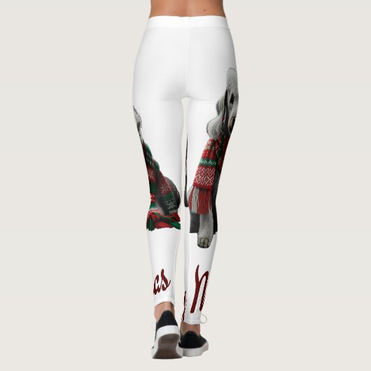 Merry Kersthonden Leggings (Achterkant)