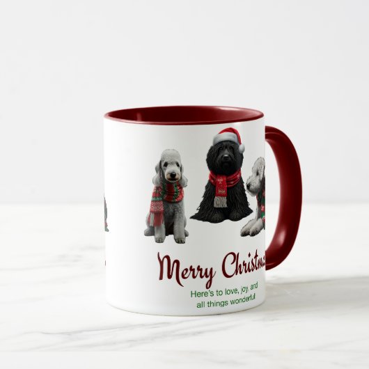 Merry Kersthonden Mok (Voorkant rechts)