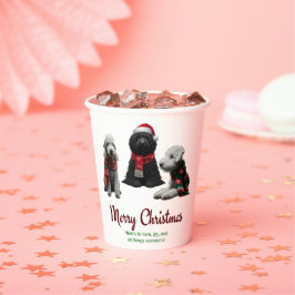 Merry Kersthonden Papieren Bekers