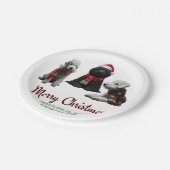 Merry Kersthonden Papieren Bordje (Gekanteld)