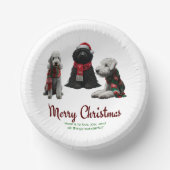 Merry Kersthonden Papieren Kommen (Voorkant)