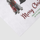 Merry Kersthonden Tissuepapier (Detail)