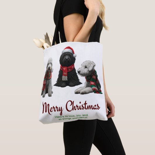 Merry Kersthonden Tote Bag (Dichtbij)