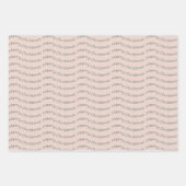 Merry-kersthoundstooth Pattern, Stripes Inpakpapier Vel (Voorkant 3)