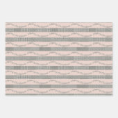 Merry-kersthoundstooth Pattern, Stripes Inpakpapier Vel (Voorkant 2)