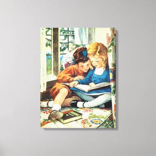 Merry KerstJessie Willcox Smith Illustratie Canvas Afdruk (Voorkant)