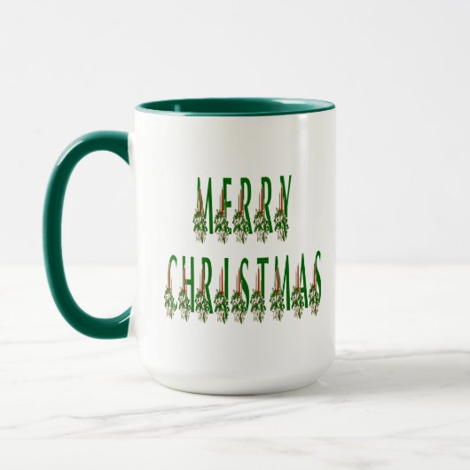 Merry Kerstkaarle Font Mok (Links)