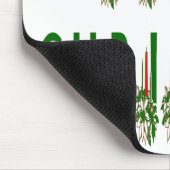 Merry Kerstkaarle Font Muismat (Hoek)