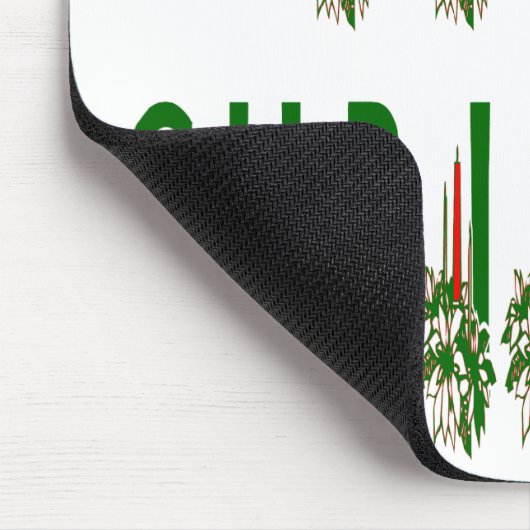 Merry Kerstkaarle Font Muismat (Hoek)