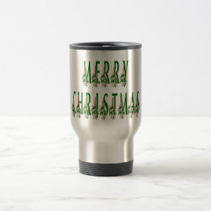 Merry Kerstkaarle Font Reisbeker