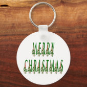 Merry Kerstkaarle Font Sleutelhanger (Voorkant)