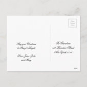 Merry Kerstkaarles Gold Typografie Feestdagenkaart (Achterkant)